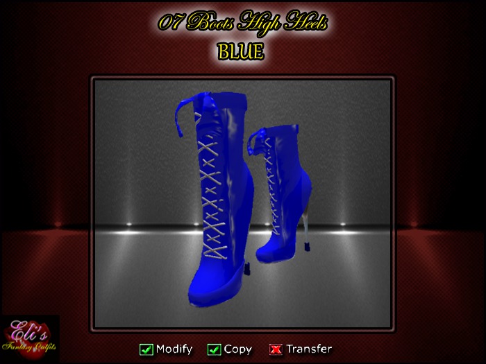 07 01 High Heels Blue - Eli's