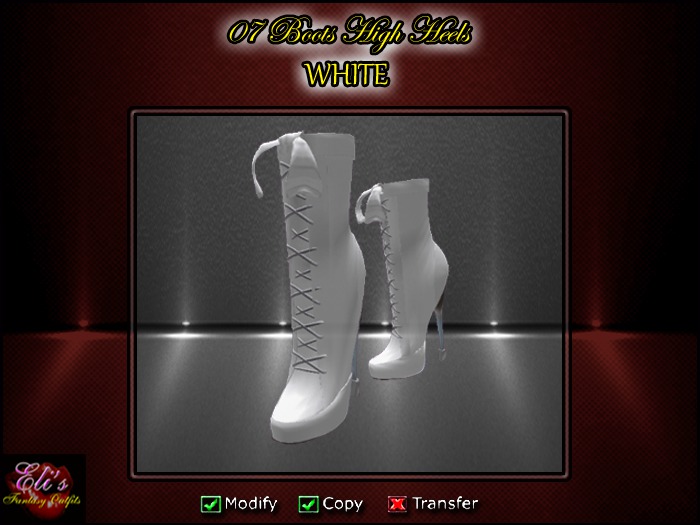07 01 High Heels White - Eli's
