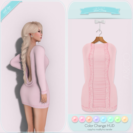 A&CO-Shae Glitter Party Mini Dress-Lights-All with HUD