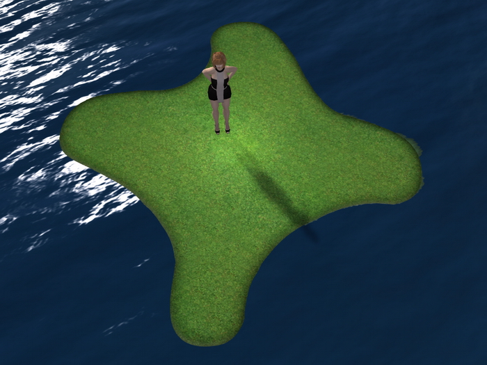 Grass Wavy Square Islet (mesh)