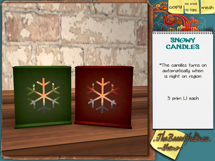 .:TBOHome:.Snowy Candles