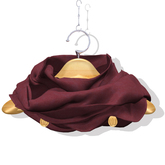 Alex Round Scarf Felt Wine