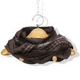 Alex Round Scarf Knit Brown