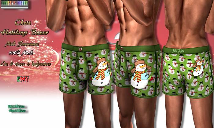 R.F. - Chris Holidays Boxer - Mod Snowmen box