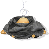 Alex Round Scarf Wool Gray