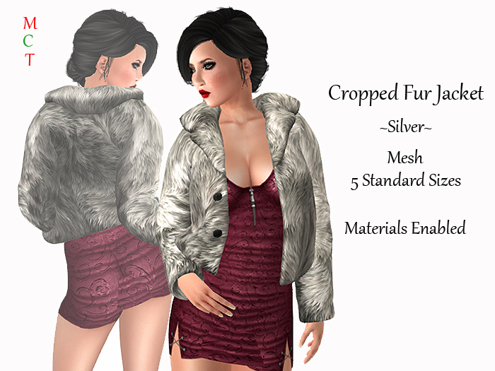 [rua modena] Cropped Fur Jacket - Sable