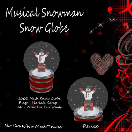 Musical Snowman Snow Globe 2