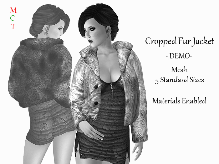 [rua modena] Cropped Fur Jacket - Sable