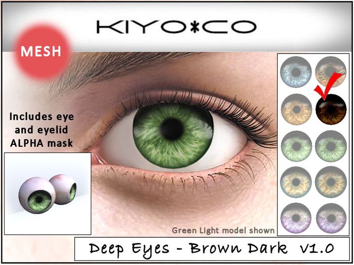 Kiyo*Co - Deep Eyes BrownDark v1.0 (boxed)