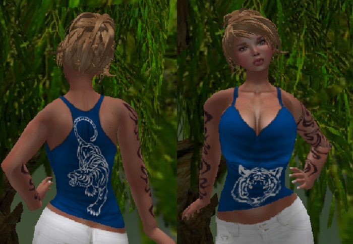 tube top, wolves, black