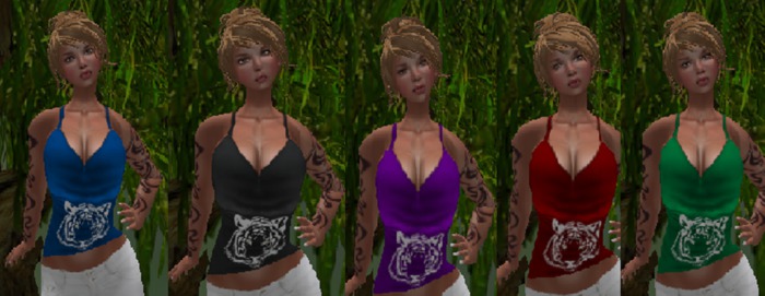 tank tops with tigers, fatpack
