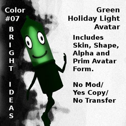 #07 Green Holiday Light Avatar,250