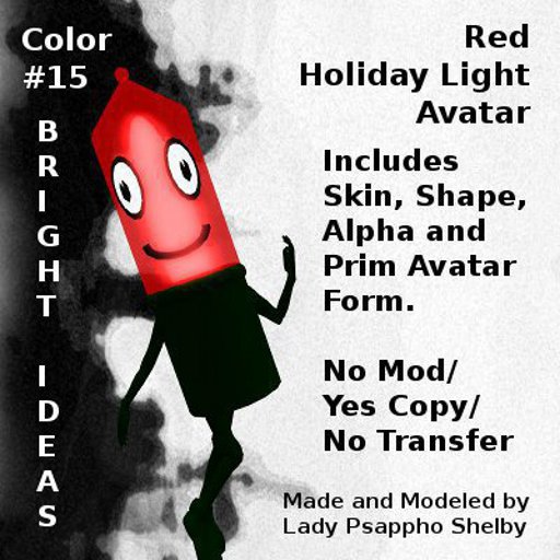 #15 Red Holiday Light Avatar,250