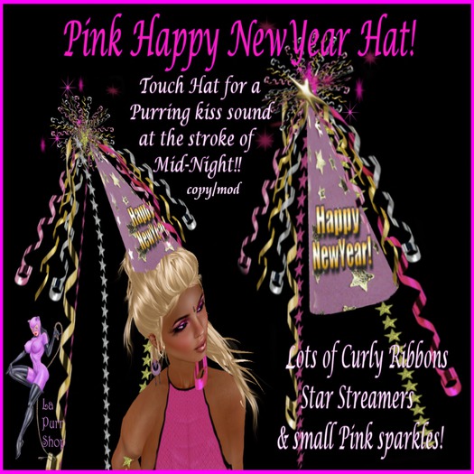*Happy New Years Party Hat*Pink!!