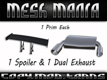 :.:MM:.: FULL PERM MESH Spoiler & Exhaust Kit