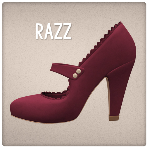 {Mango Cheeks} Adeline Heels: Razz (Slink MEDIUM)