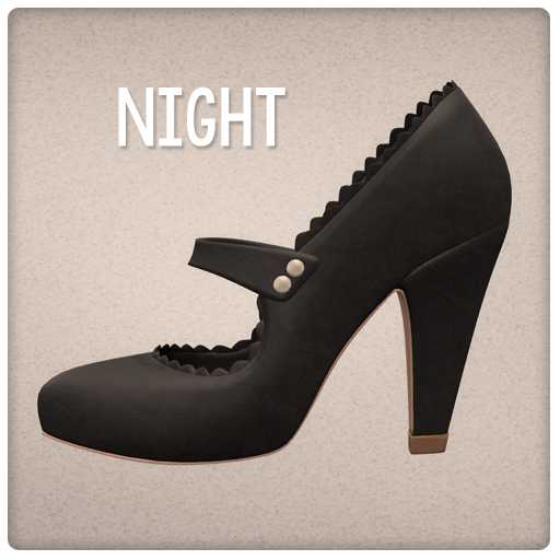 {Mango Cheeks} Adeline Heels: Night (Slink MEDIUM)