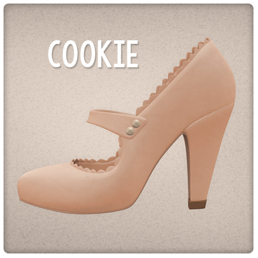 {Mango Cheeks} Adeline Heels: Cookie (Slink MEDIUM)