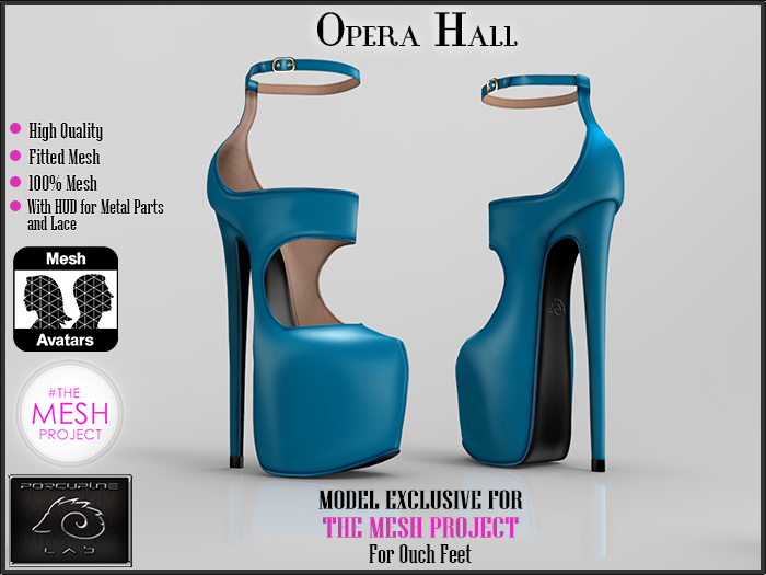 [PL] - Opera Hall - Turquoise Shoes for TheMeshProject