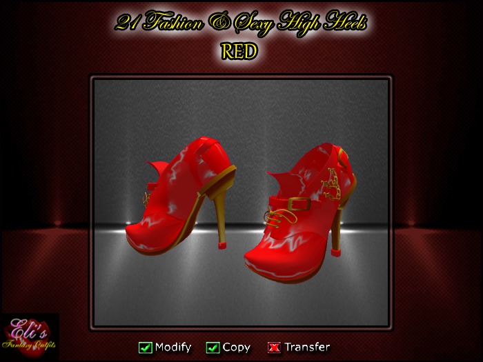 21 High Heels Red - Eli's