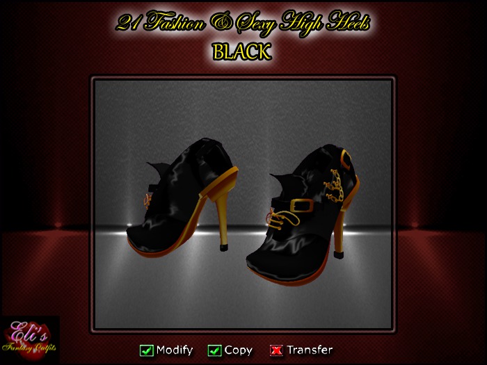 21 High Heels Black - Eli's