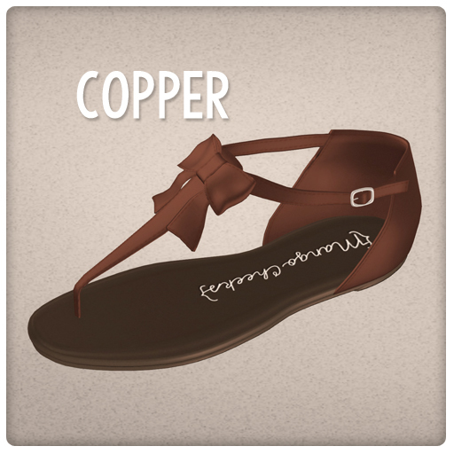 {Mango Cheeks} Melu Sandals: Copper (Slink FLAT)