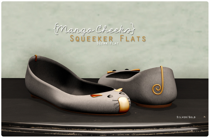 {Mango Cheeks} Squeeker Flats: DEMO (Slink FLAT)