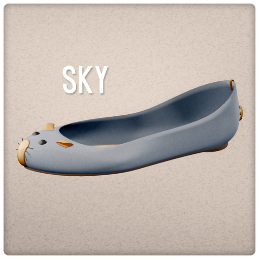 {Mango Cheeks} Squeeker Flats: Sky (Slink FLAT)