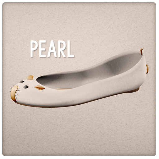 {Mango Cheeks} Squeeker Flats: Pearl (Slink FLAT)