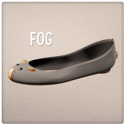 {Mango Cheeks} Squeeker Flats: Fog (Slink FLAT)
