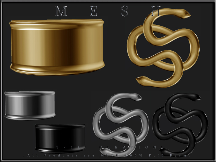 T-3D Creations [ 38 For Accessory - Separate ]  Micro MESH - Full Perm -