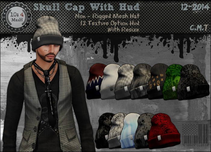 *10: 4 ~ MesH ~ Skull Cap V2 ~ With Hud