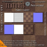 [kFC002] 1024px Checkered Carpet Texture Kit with Bump, Diffuse, Occlusion and Normal Material Maps by E&D ENGINEERING