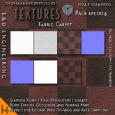 [kFC004] 1024px Checkered Carpet Texture Kit with Bump, Diffuse, Occlusion and Normal Material Maps by E&D ENGINEERING