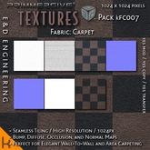 [kFC007] 1024px Checkered Carpet Texture Kit with Bump, Diffuse, Occlusion and Normal Material Maps by E&D ENGINEERING
