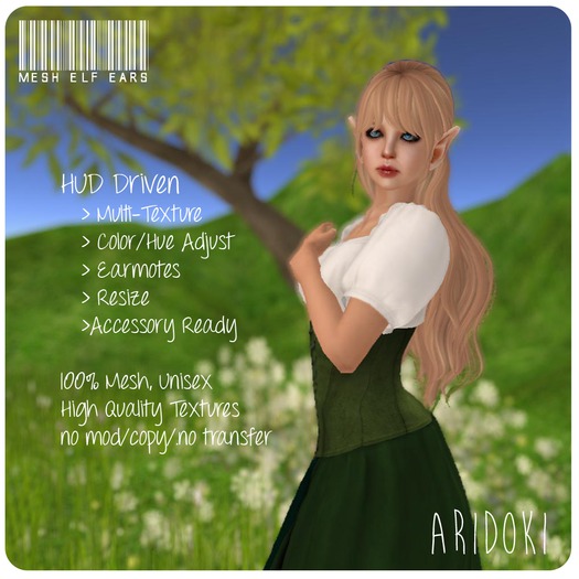 ARIDOKI Mesh Elf Ears