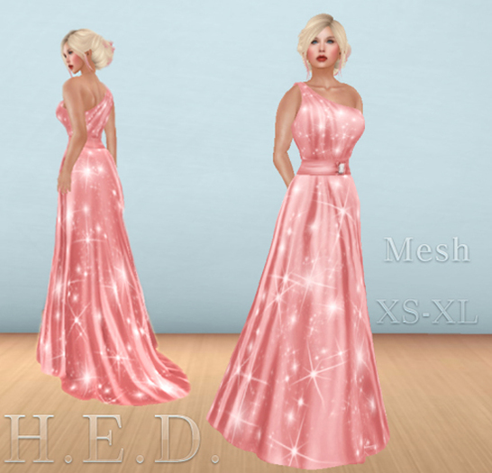 H.E.D. Hielo Pink Sparkle vestido