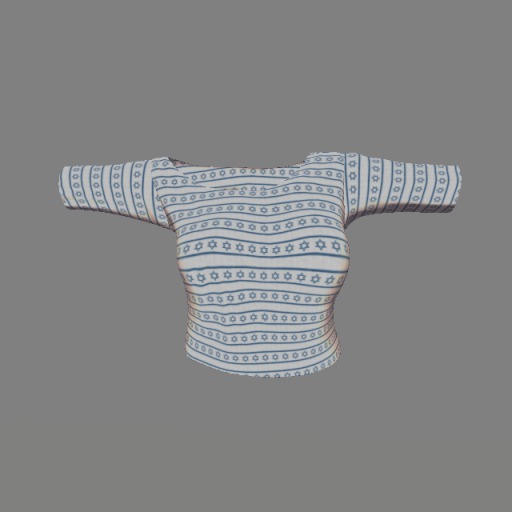 White Star of David Mesh Top box