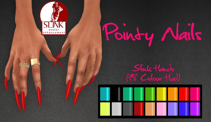 IAF Pointy Nails (Slink Hands) (Relaxed)