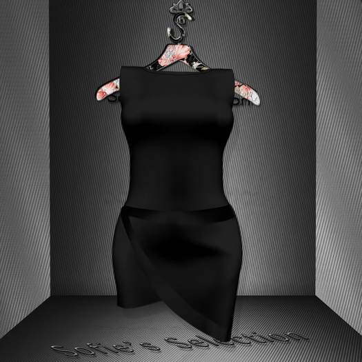 <S> Mesh Spring 2015 Dress Black