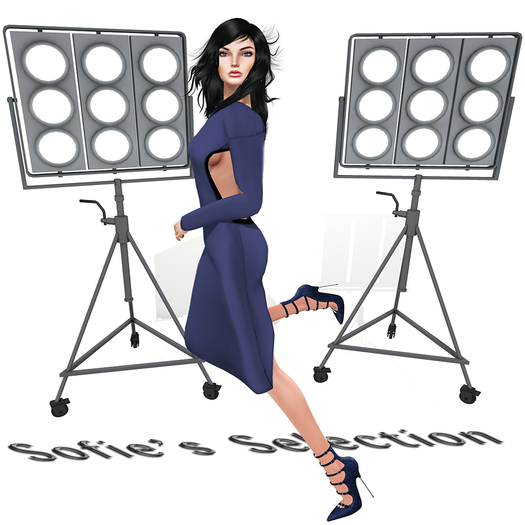<S> Mesh Open Back Dress Purple