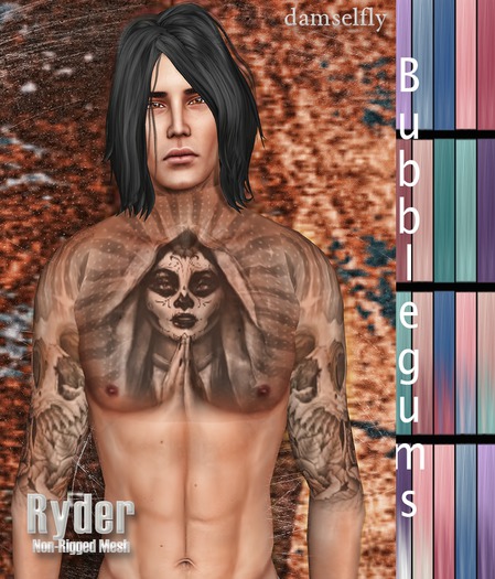 *~*Damselfly*~*Ryder Non-Rigged Mesh Bubblegums