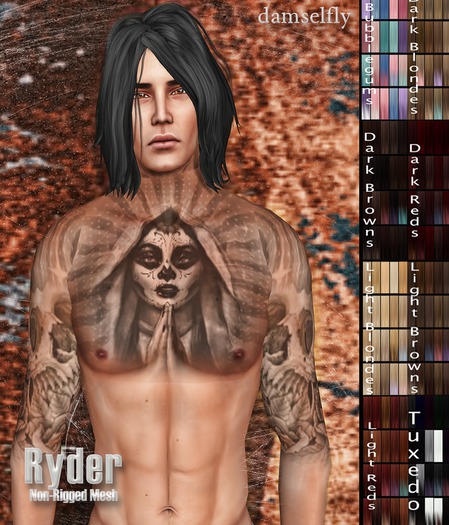 *~*Damselfly*~*Ryder Non-Rigged Mesh Big Pack