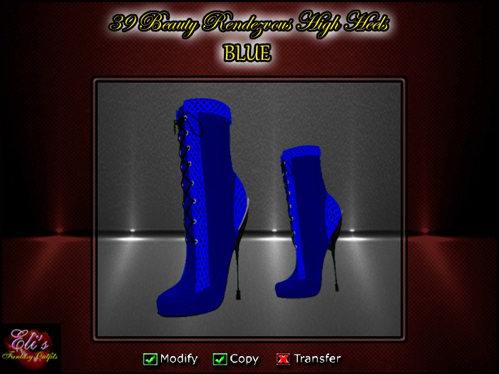 39 High Heels Blue - Eli's