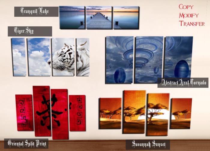 Tiger Sky Split Canvas Painting