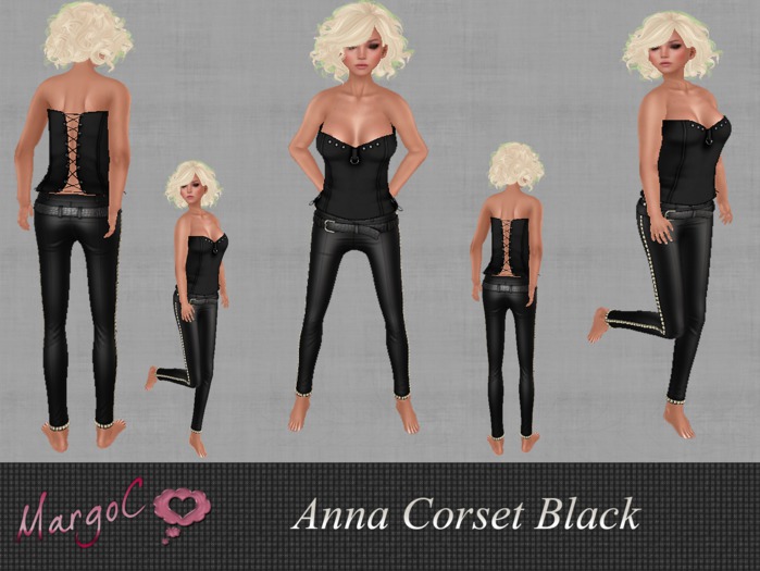 Anna Corset Black - MargoC