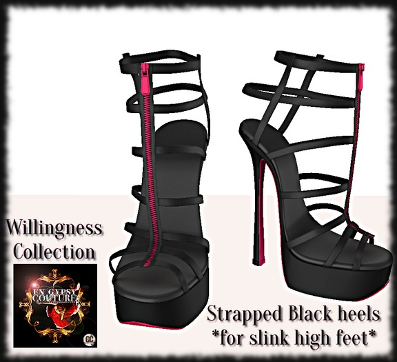 GYPSY COUTURE: Willingness Collection: Strapped Slink Heel (bag)