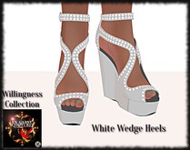 GYPSY COUTURE: Willingness Collection: Wedge Heels white (bag)