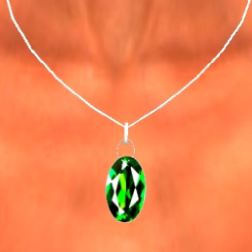 Necklace Diopsid Oval (BOXED)