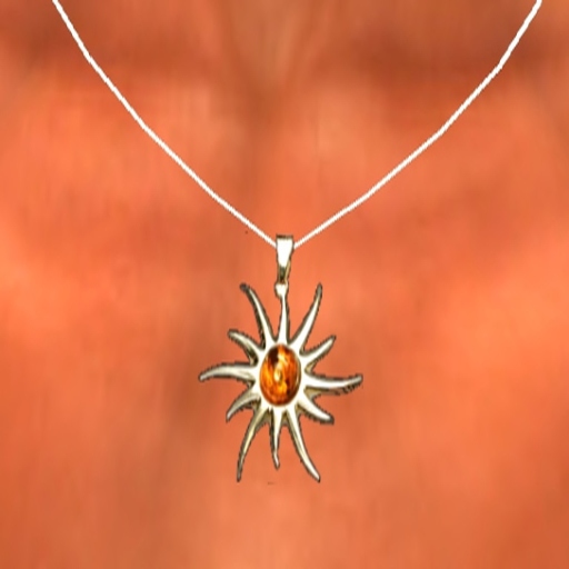 Necklace Nacre sun platinum (Boxed)
